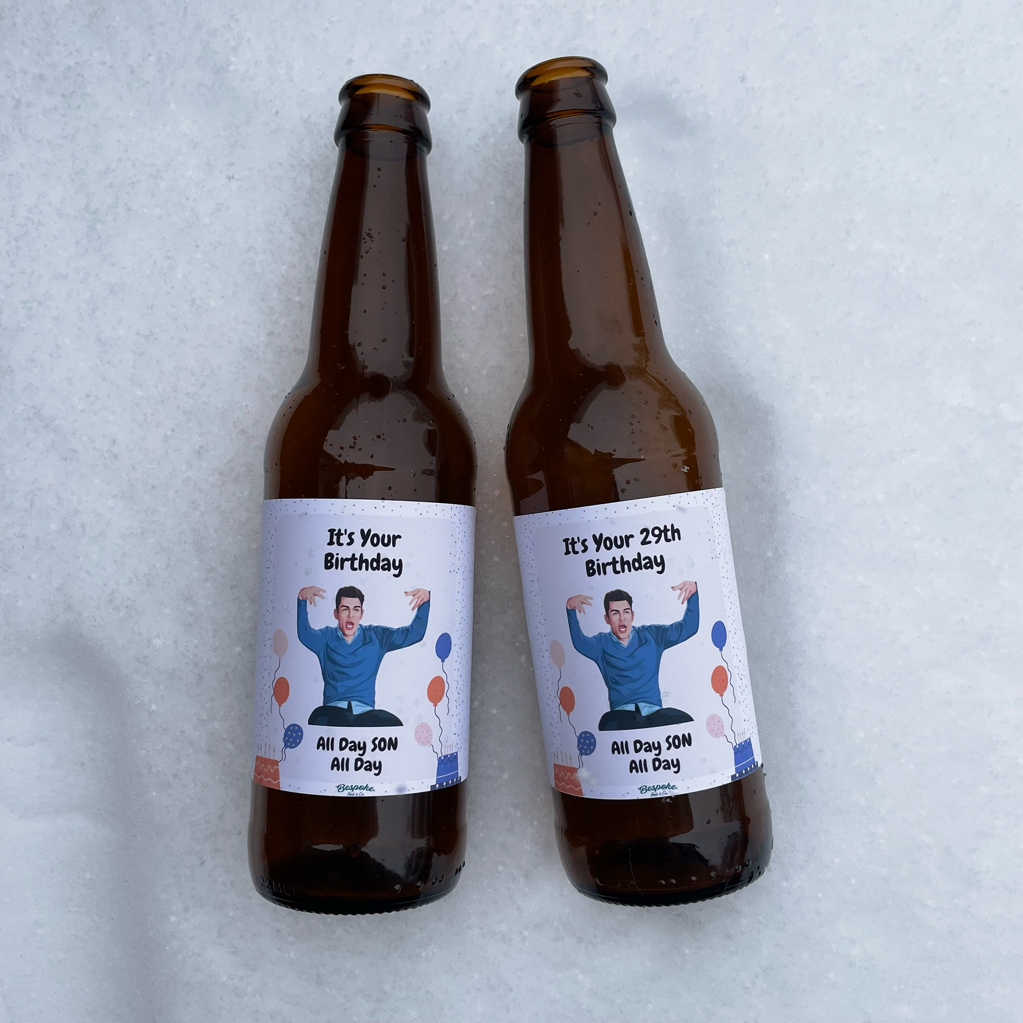 All Day Son All Day - Birthday Wine & Beer Labels | Laughable Labels by Bespoke Labels & Co.