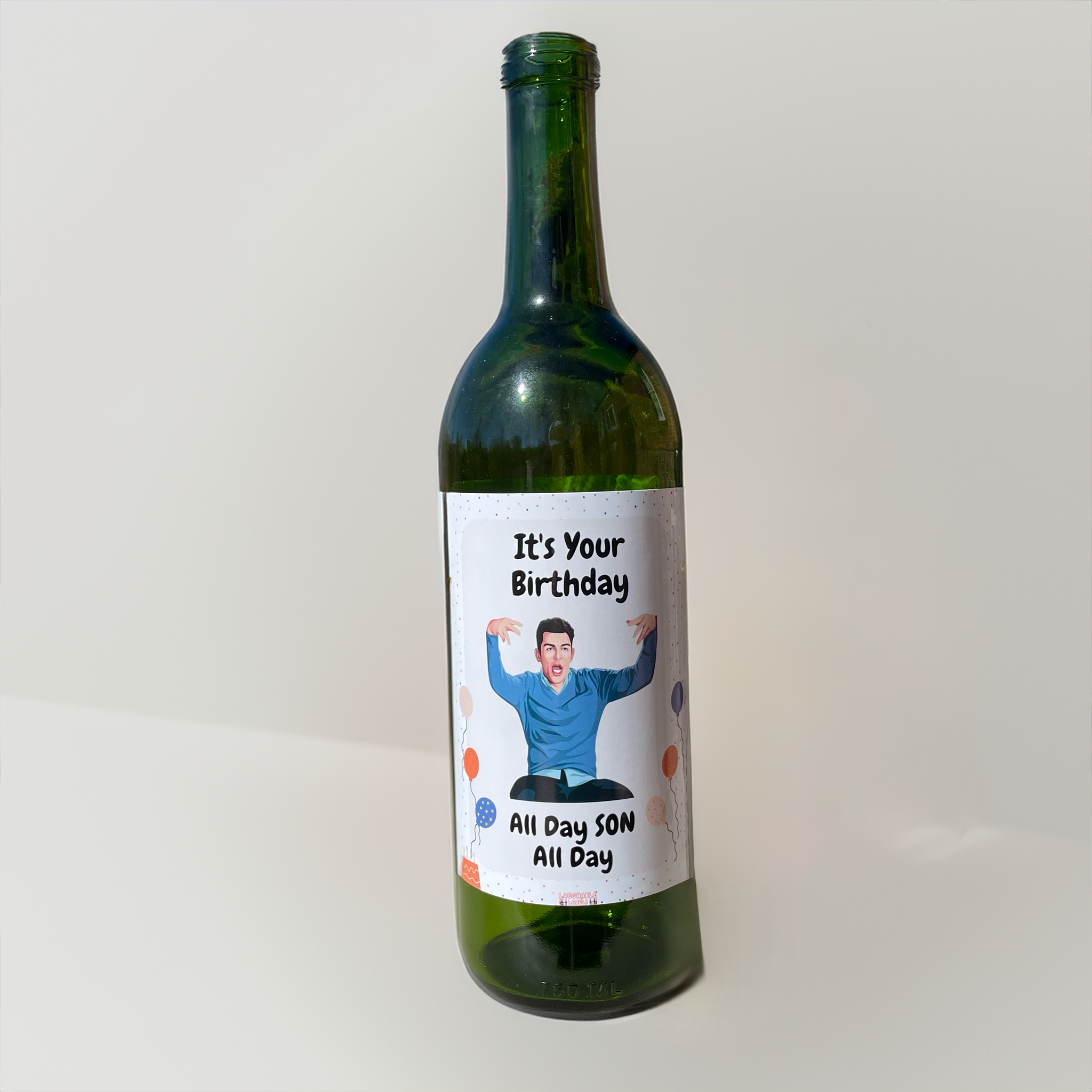 All Day Son All Day - Birthday Wine & Beer Labels | Laughable Labels by Bespoke Labels & Co.